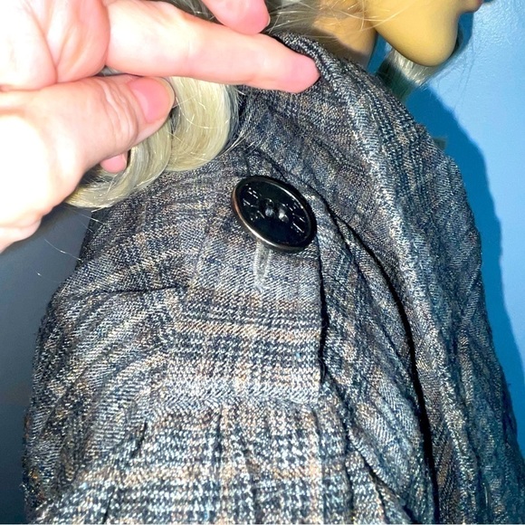 BKE Military-Style Bomber Jacket – Gray & Yellow  Size: Small - Picture 7 of 14